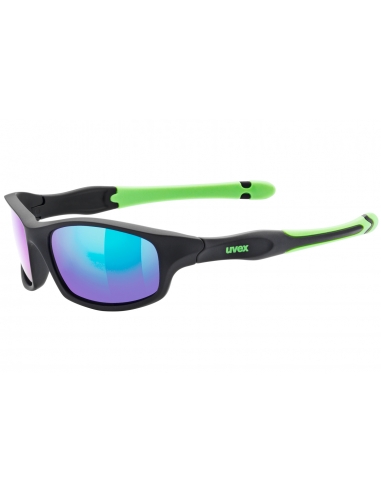 Okulary przeciwsłoneczne dla dzieci Uvex Sportstyle 507 Black Green Mat