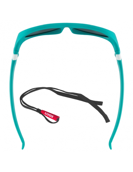 Okulary przeciwsłoneczne dla dzieci Uvex Sportstyle 510 Turquoise White Mat