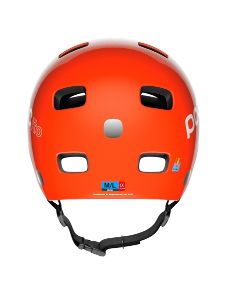 Kask rowerowy POC POCito Crane Fluorescent Orange