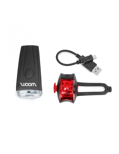 Komplet lampek rowerowych Woom Cyclope