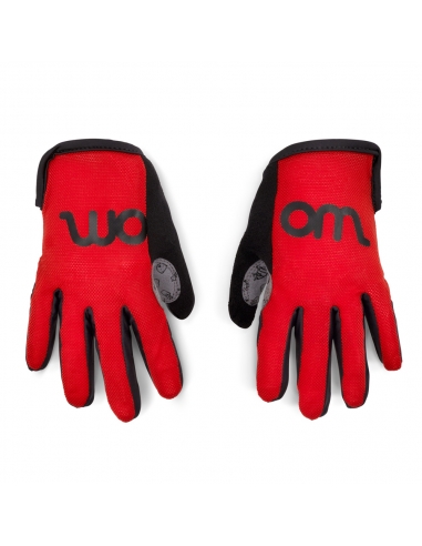 Rękawiczki rowerowe Woom Tens czerwone