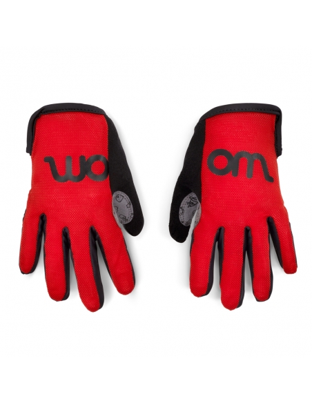 Rękawiczki rowerowe Woom Tens czerwone