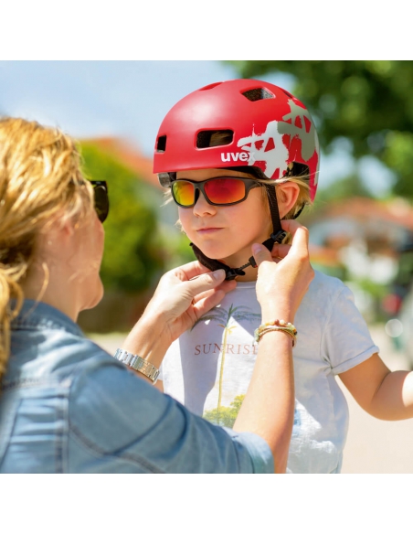 Kask dziecięcy Uvex Kid 3 CC Green Checkered Mat