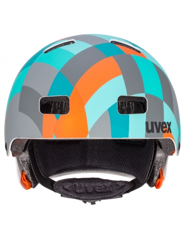 Kask Uvex Kid 3 CC Green Checkered Mat