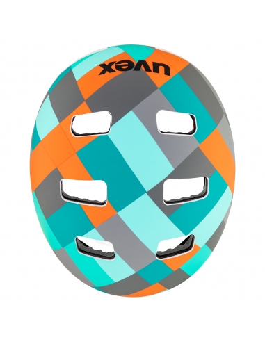 Kask Uvex Kid 3 CC Green Checkered Mat