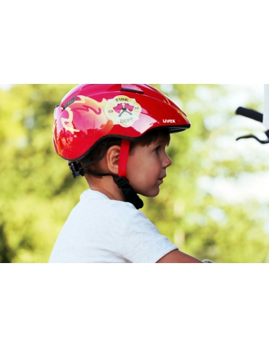 Kask dziecięcy Uvex Kid 2 Red Fireman
