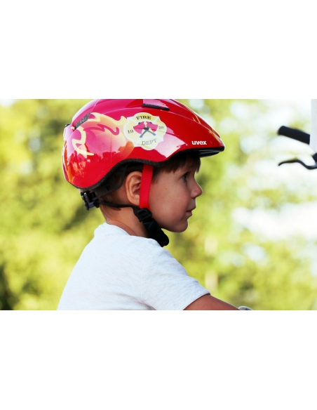 Kask dziecięcy Uvex Kid 2 Red Fireman