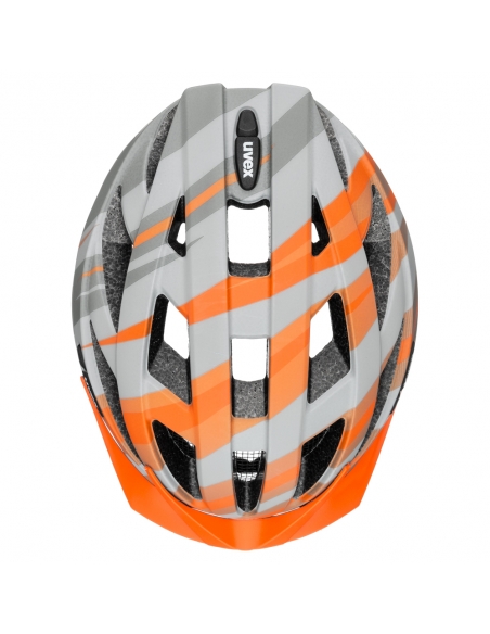 Kask rowerowy Uvex Air Wing CC Grey-Orange Mat