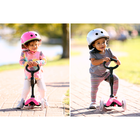 Hulajnoga i Jeździk Mini Micro Deluxe 3w1 różowa