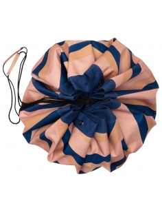 Plażowy worek na zabawki Play&Go Outdoor Mokka Stripes