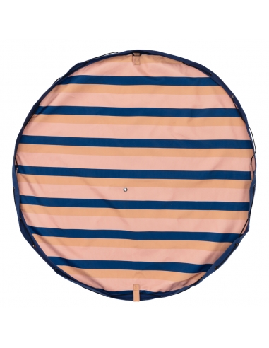 Plażowy worek na zabawki Play&Go Outdoor Mokka Stripes