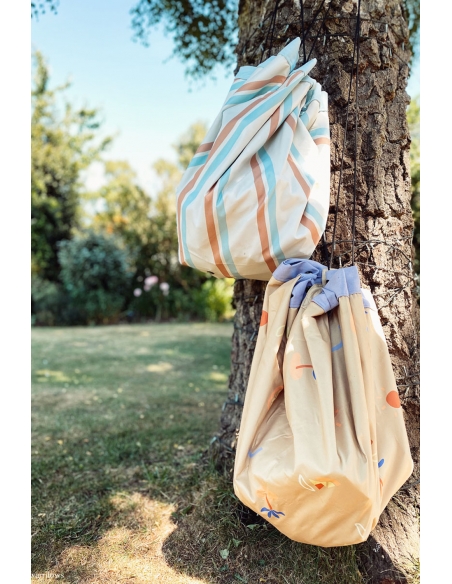Plażowy worek na zabawki Play&Go Outdoor Stripes