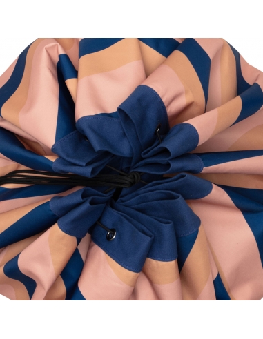 Plażowy worek na zabawki Play&Go Outdoor Mokka Stripes