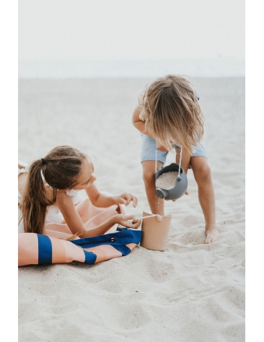 Plażowy worek na zabawki Play&Go Outdoor Mokka Stripes