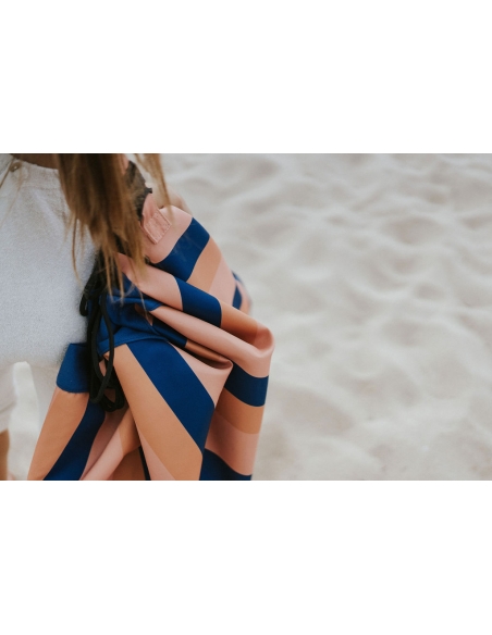 Plażowy worek na zabawki Play&Go Outdoor Mokka Stripes Plażowy worek na zabawki Play&Go Outdoor Mokka Stripes