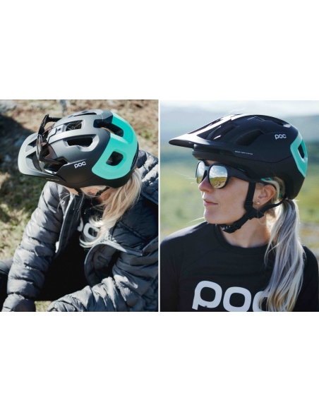 Kask rowerowy POC Axion Spin Lead Blue Matt