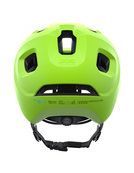 Kask rowerowy POC Axion Spin Fluorescent Yellow/Green Matt