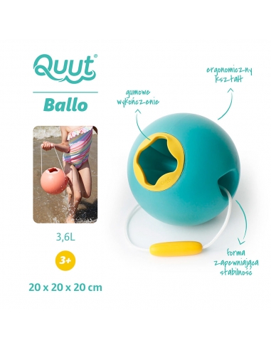 Wiaderko wielofunkcyjne Quut Ballo Lagoon Green