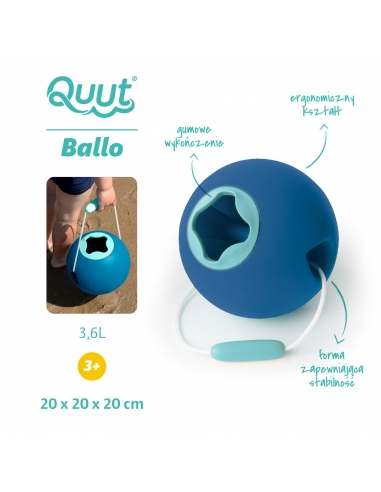 Wiaderko wielofunkcyjne Quut Ballo Ocean