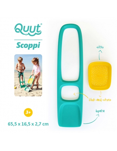 Łopatka z sitkiem Quut Scoppi Lagoon Green