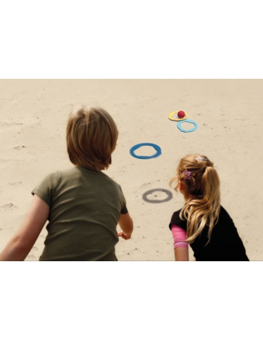 Zestaw plażowych zabawek w worku Quut Triplet + Ringo + Magic Sharpers Sun