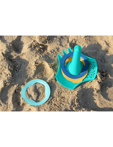 Zestaw plażowych zabawek w worku Quut Triplet + Ringo + Magic Sharpers Sun