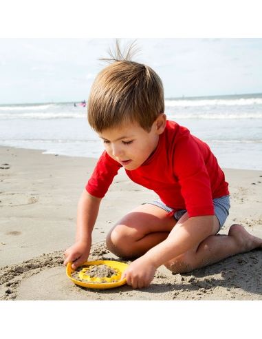 Zestaw plażowych zabawek w worku Quut Mini Ballo + Cuppi + Magic Shapers Heart