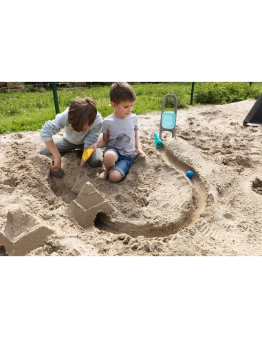 Zestaw plażowych zabawek w worku Quut Mini Ballo + Cuppi + Magic Shapers Heart