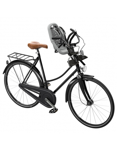 Fotelik rowerowy Thule Yepp Mini Silver (na przód, mocowany do kierownicy)