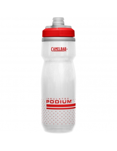 Izolowany bidon Camelbak Podium Chill 620ml Fiery Red/White