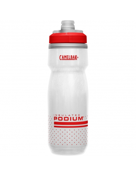 Izolowany bidon Camelbak Podium Chill 620ml Fiery Red/White