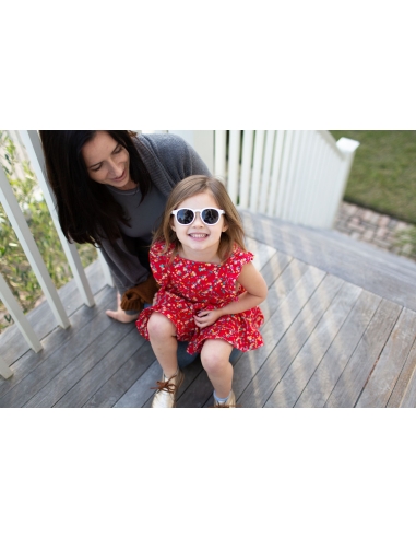 Okulary przeciwsłoneczne dla dzieci Babiators Keyhole Wicked White 3-5