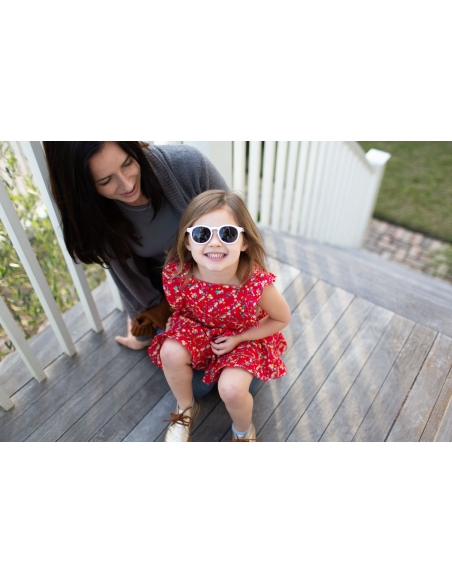 Okulary przeciwsłoneczne dla dzieci Babiators Keyhole Wicked White 3-5