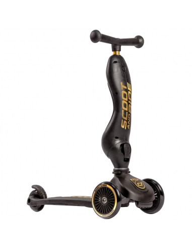 Hulajnoga i jeździk Scoot&Ride Highwaykick1 2w1 Black&Gold