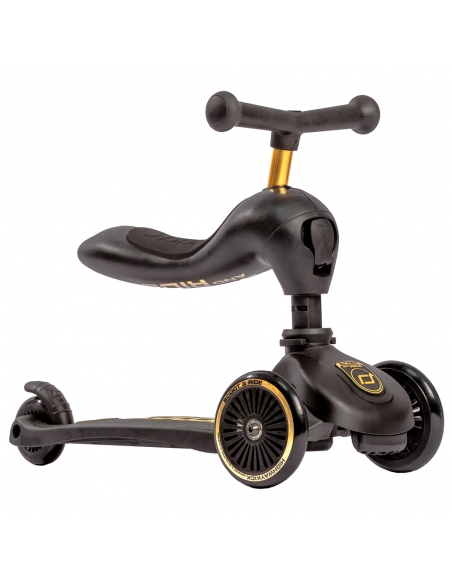 Hulajnoga i jeździk Scoot&Ride Highwaykick1 2w1 Black&Gold