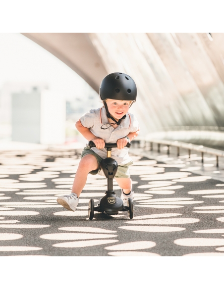 Hulajnoga i jeździk Scoot&Ride Highwaykick1 2w1 Black&Gold