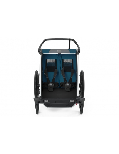 Przyczepka sportowo-rowerowa Thule Chariot Cross 2 Majolica Blue (2-osobowa)