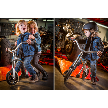 Rowerek biegowy Micro G-Bike Chopper srebrny