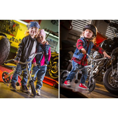 Rowerek biegowy Micro G-Bike Chopper srebrny