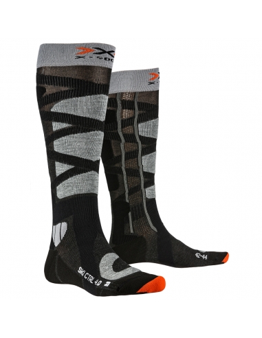 Skarpety narciarskie X-Socks SKI CONTROL UNISEX 4.0 Anthracite Melange/Stone Grey Melange