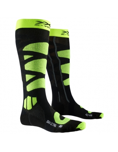 Skarpety narciarskie X-Socks SKI CONTROL UNISEX 4.0 Anthracite Melange/Phyton Yellow