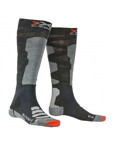 Skarpety narciarskie X-Socks SKI SILK MERINO UNISEX 4.0 Anthracite Melange/Grey Melange
