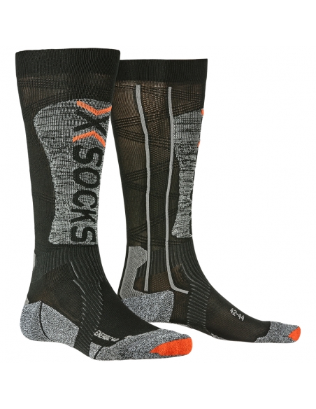 Skarpety narciarskie X-Socks SKI ENERGIZER LT UNISEX 4.0 Black/Stone Grey Melange Skarpety narciarskie X-Socks SKI ENERGIZER LT UNISEX 4.0 Black/Stone Grey Melange