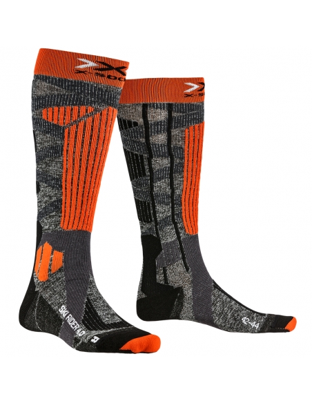 Skarpety narciarskie X-Socks SKI RIDER UNISEX 4.0 Stone Grey Melange/X-Orange Skarpety narciarskie X-Socks SKI RIDER UNISEX 4.0 Stone Grey Melange/X-Orange