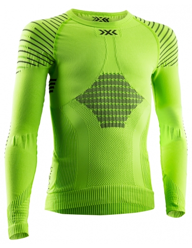 Koszulka termoaktywna dla dzieci X-Bionic INVENT Junior 4.0 Green Lime/Black