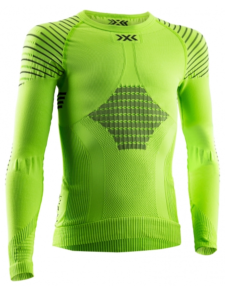 Koszulka termoaktywna dla dzieci X-Bionic INVENT Junior 4.0 Green Lime/Black Koszulka termoaktywna dla dzieci X-Bionic INVENT Junior 4.0 Green Lime/Black