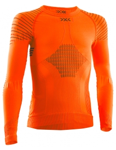 Koszulka termoaktywna dla dzieci X-Bionic INVENT Junior 4.0 Sunset Orange/Black