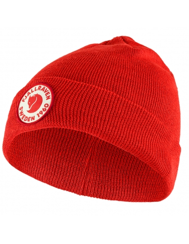 Jesienno-zimowa czapka dziecięca Fjällräven Kånken Kids 1960 Logo Hat True Red