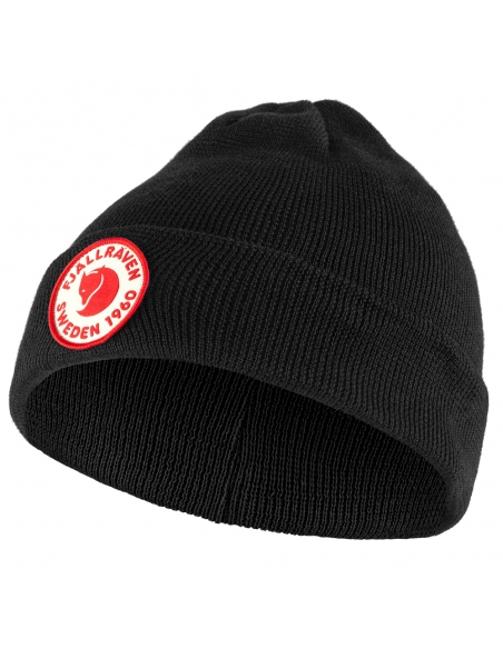 Jesienno-zimowa czapka dziecięca Fjällräven Kånken Kids 1960 Logo Hat Black Jesienno-zimowa czapka dziecięca Fjällräven Kånken Kids 1960 Logo Hat Black