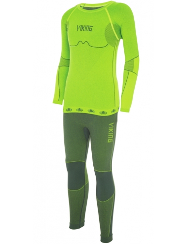Bielizna termoaktywna dla dzieci Viking RIKO KIDS zielona